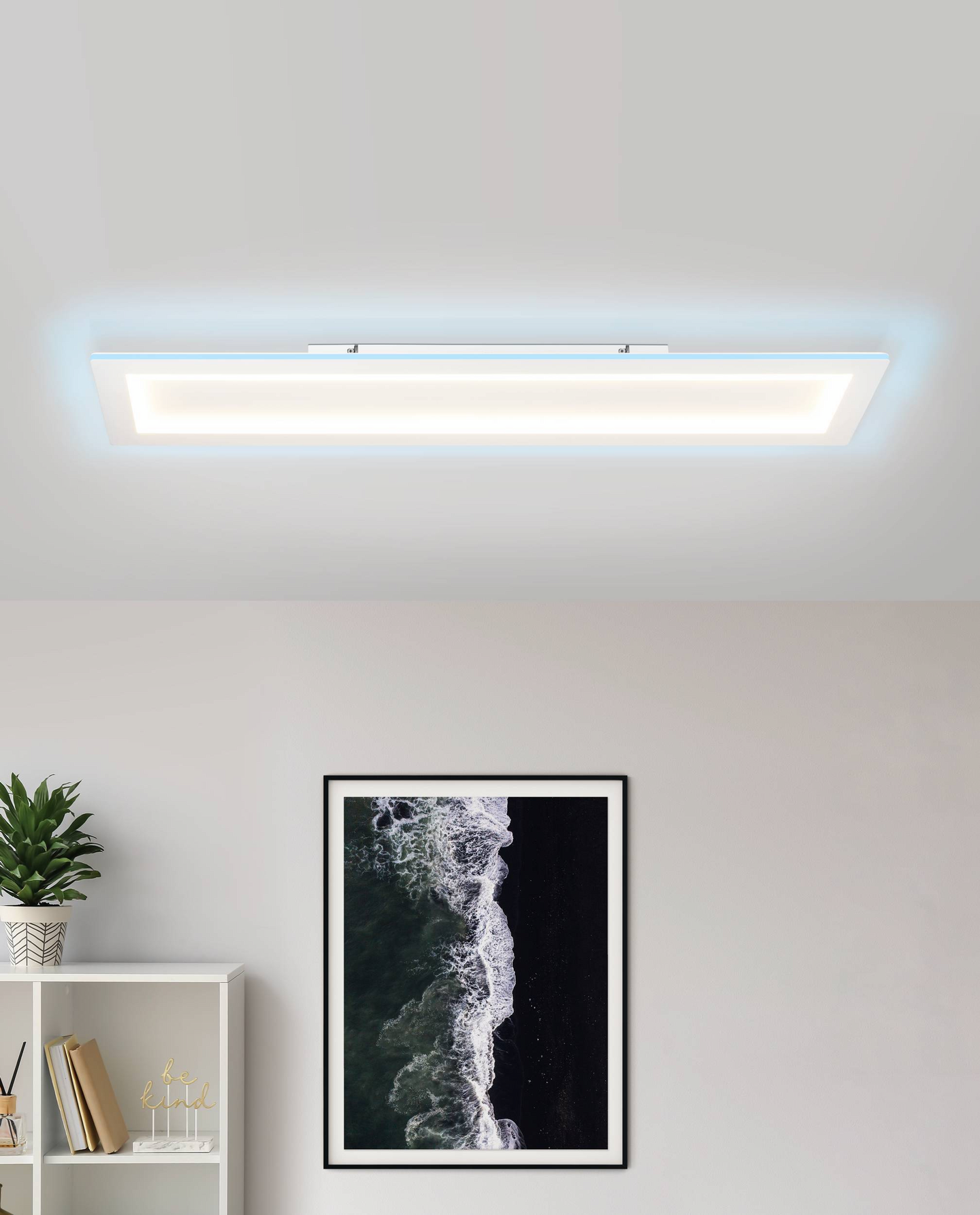 Kattovalaisin EGLO connect.z Padrogiano-Z led 43,2W 120x30cm valkoinen