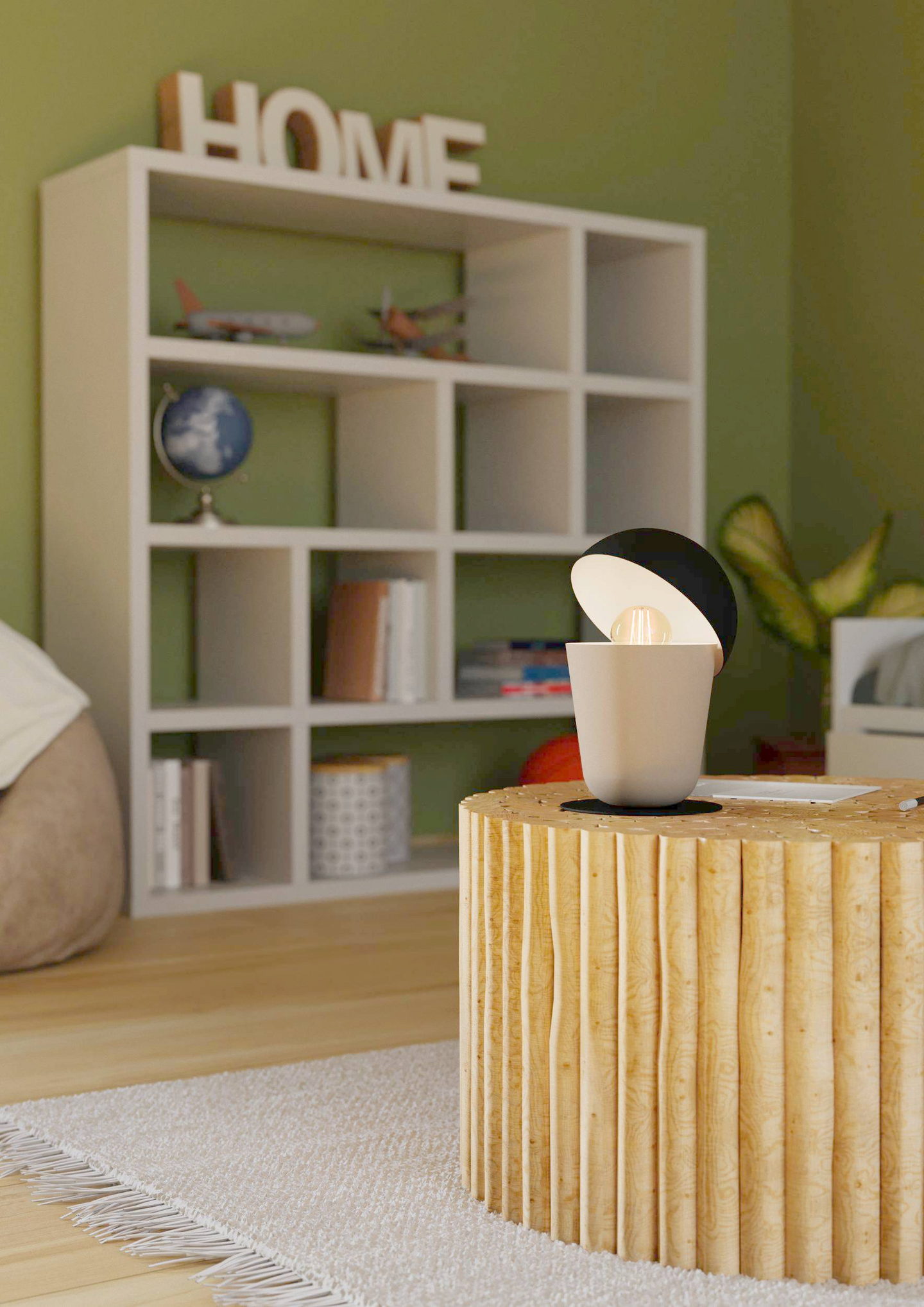 Pöytävalaisin EGLO Batabano 40W 18x27,5cm hiekka/musta