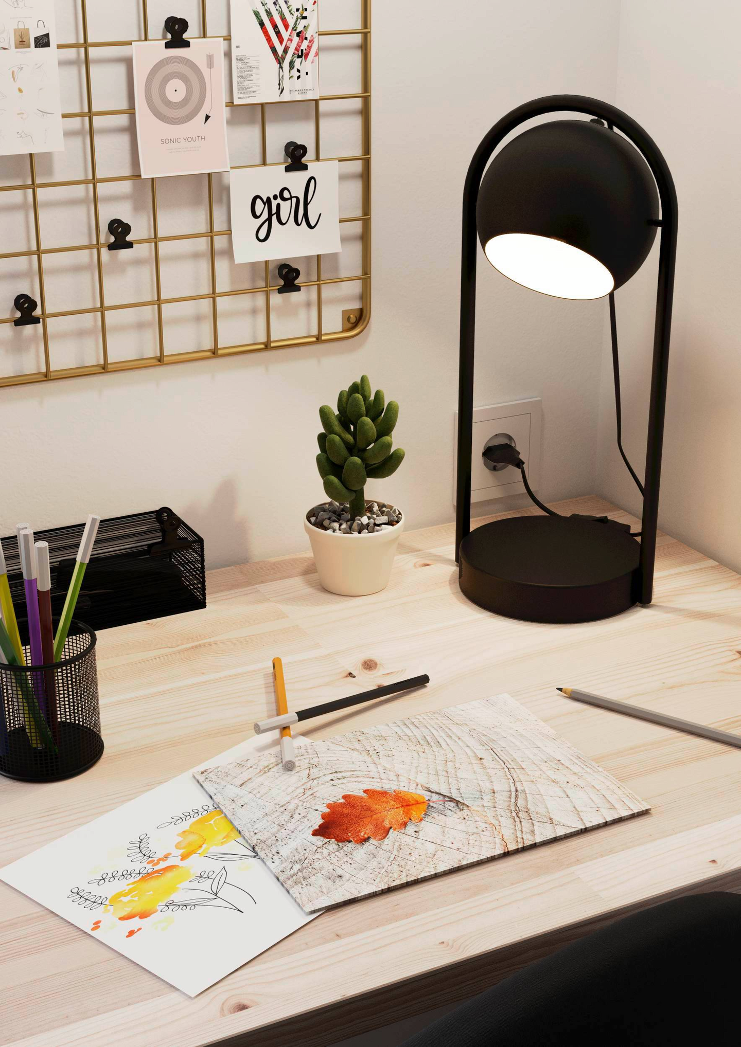 Pöytävalaisin EGLO Murnia 40W 19x16,5x43cm musta/valkoinen