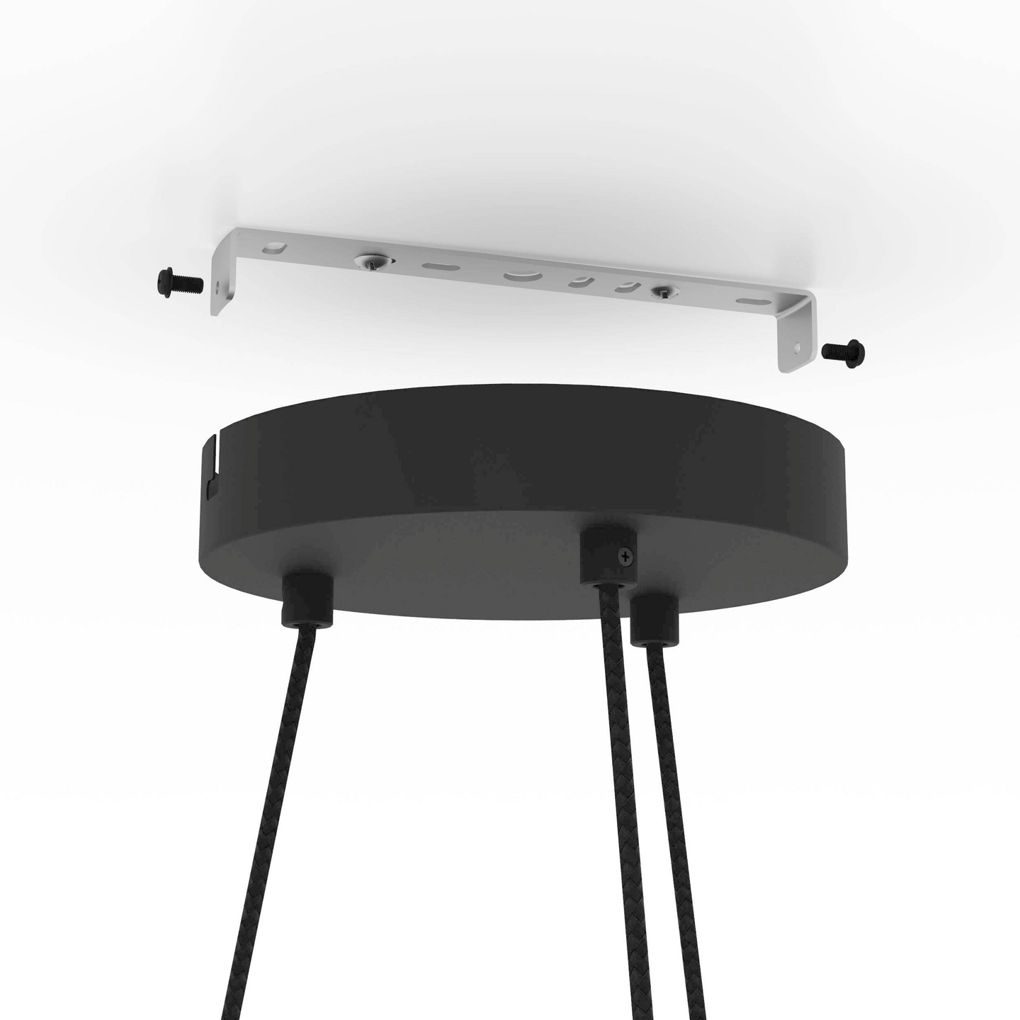 Riippuvalaisin pyöreä EGLO Edale 6-osainen 6x40W 70cm musta/cappuccino/puu