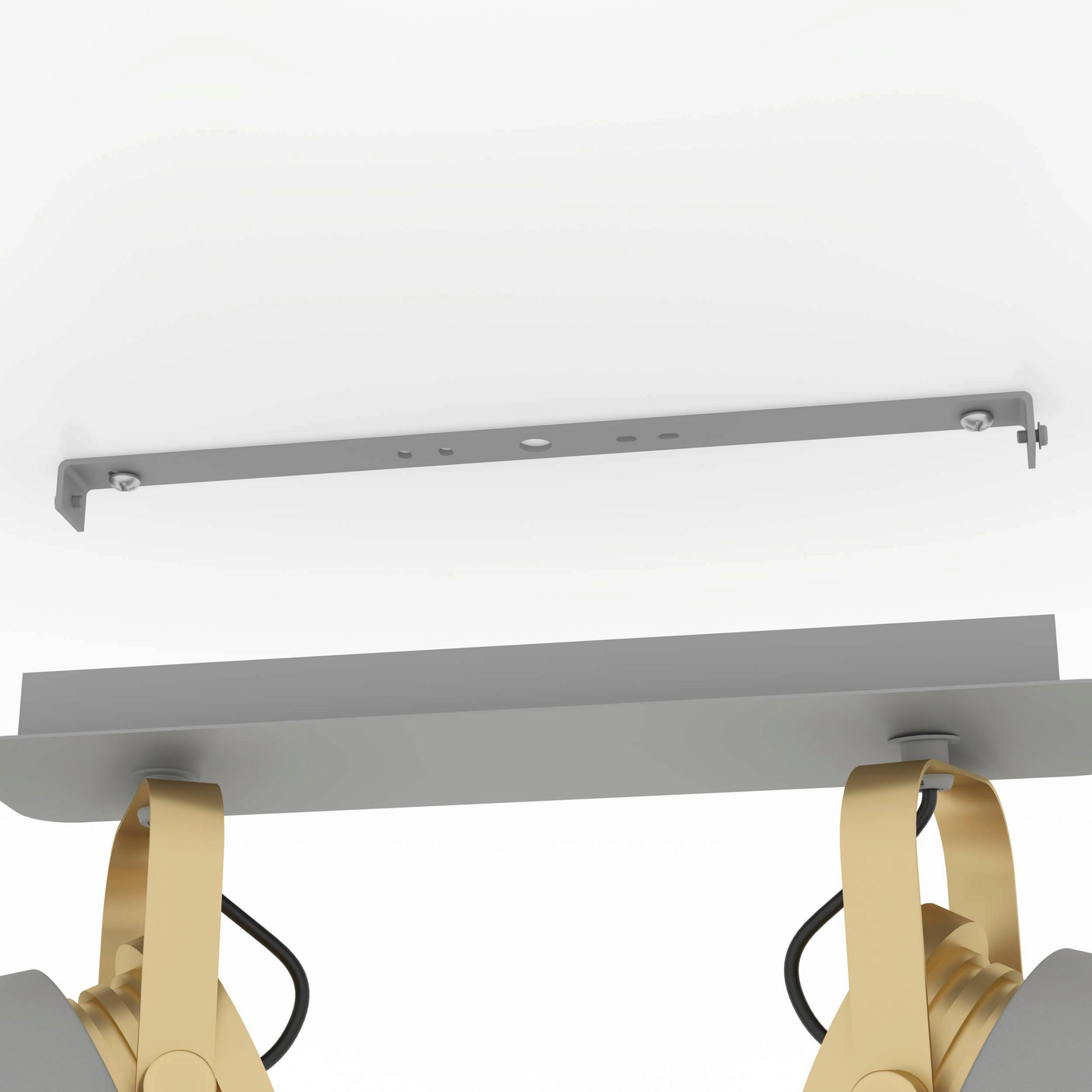 Spottivalaisin EGLO Twicken 2-osainen 2x40W 37x20,5cm harmaa/kulta