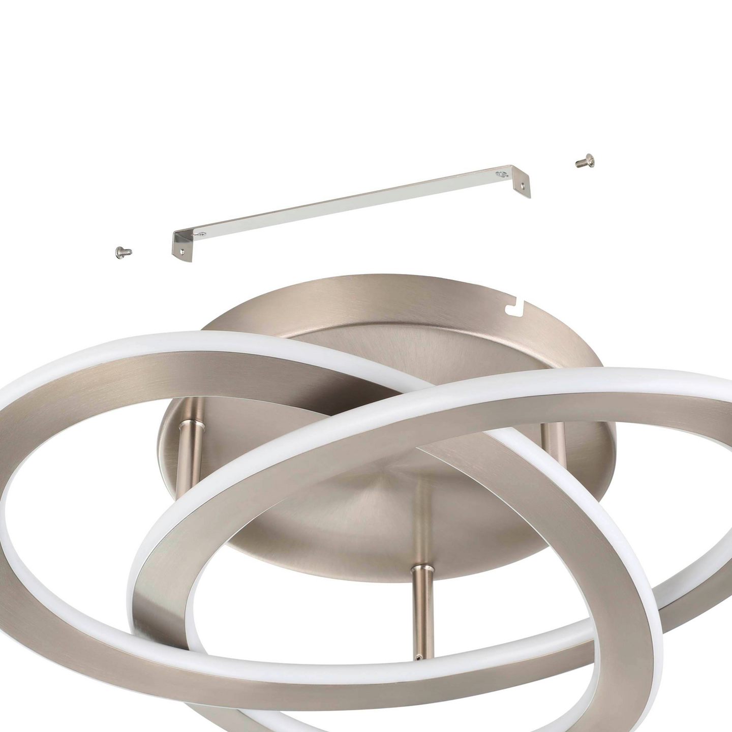 Kattovalaisin EGLO Rolimare led 35W 42x40cm satiininikkeli/valkoinen