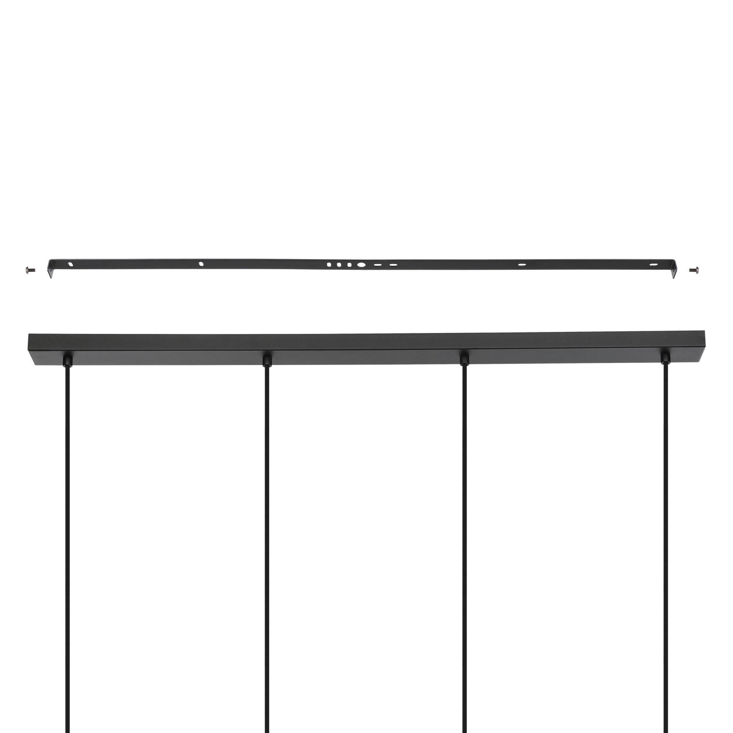 Riippuvalaisin EGLO Zaragoza 4-osainen 4x28W 92,5x16cm musta/kulta