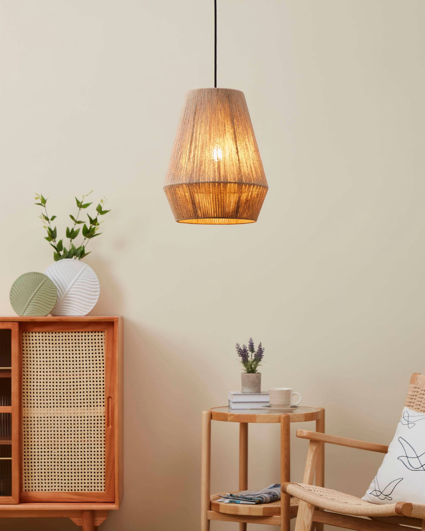 Riippuvalaisin EGLO Alderney 40W 30cm naru/musta