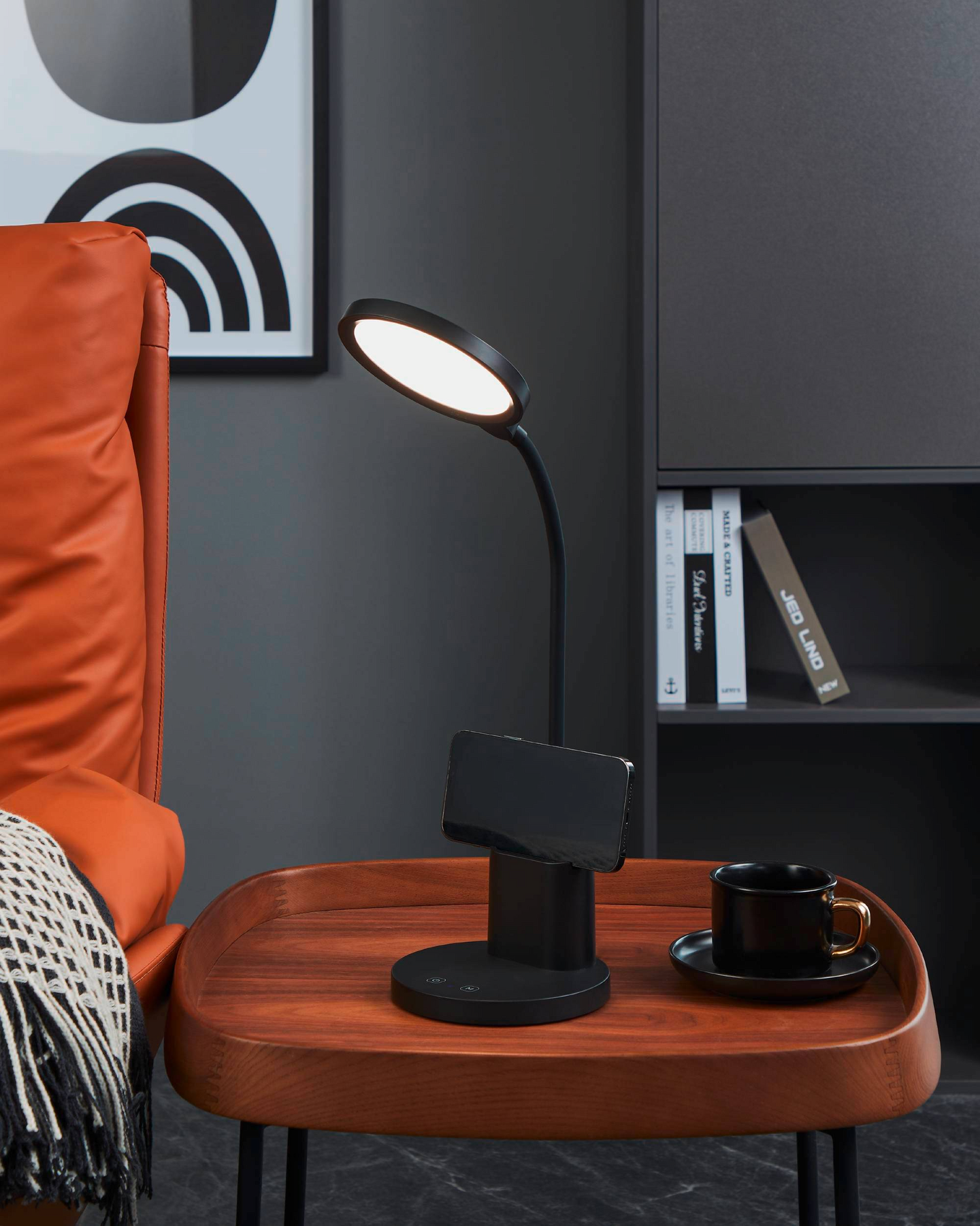 Pöytävalaisin EGLO Brolini led 2,1W 15x55cm musta