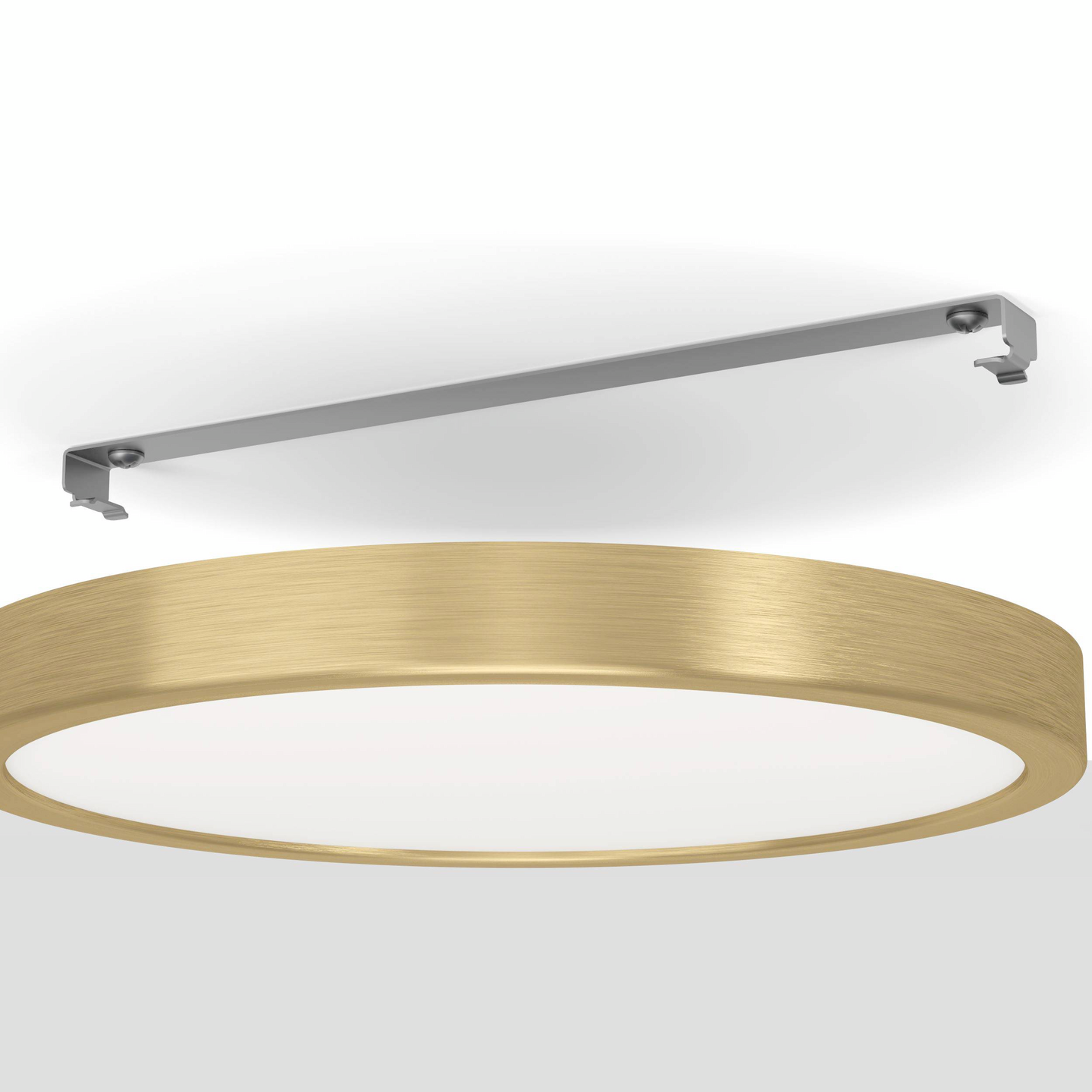 Plafondi EGLO Fueva 5 led 20,5W 28,5cm harjattu messinki/valkoinen