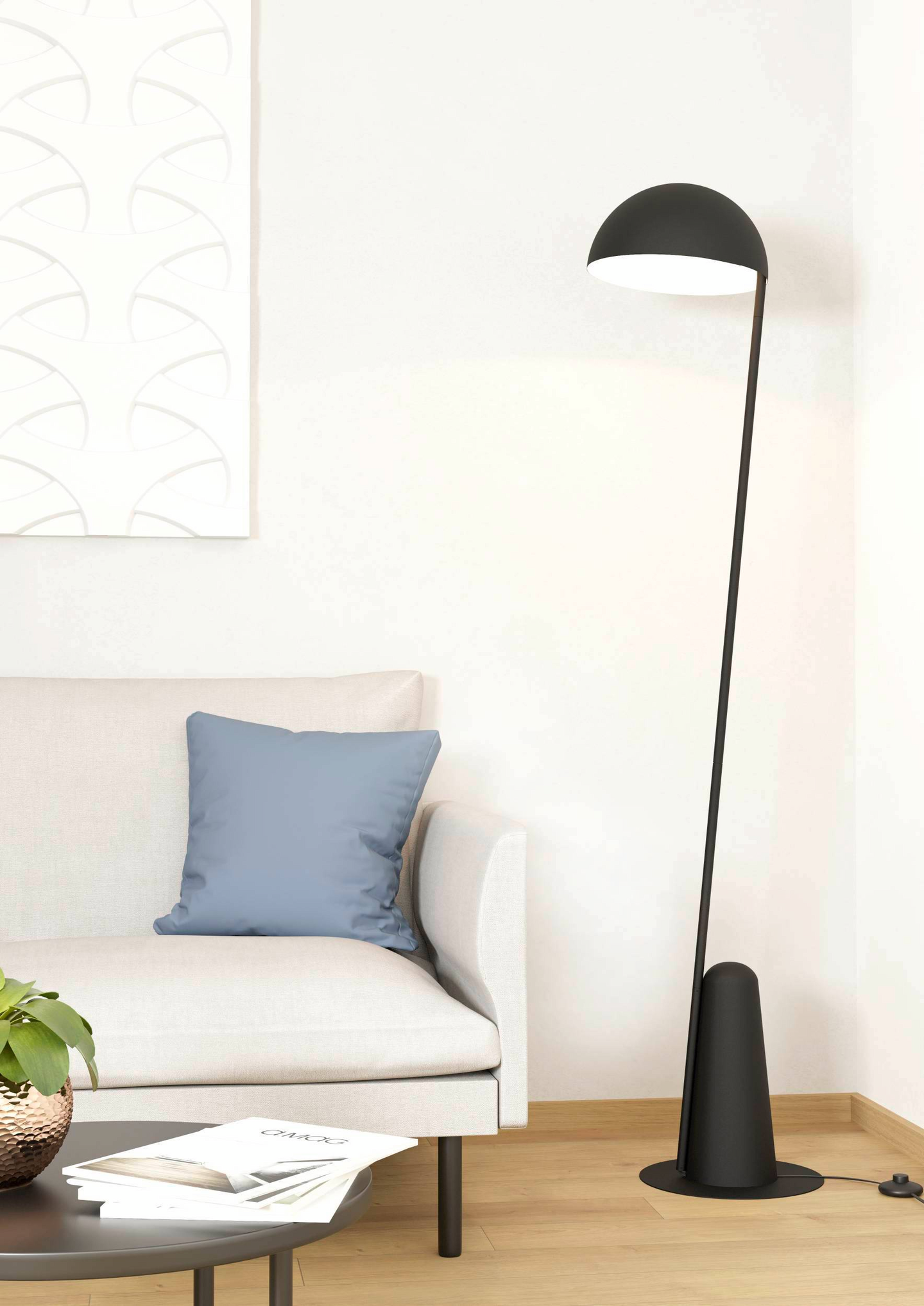 Lattiavalaisin EGLO Aranzola 40W 30x163,5cm musta