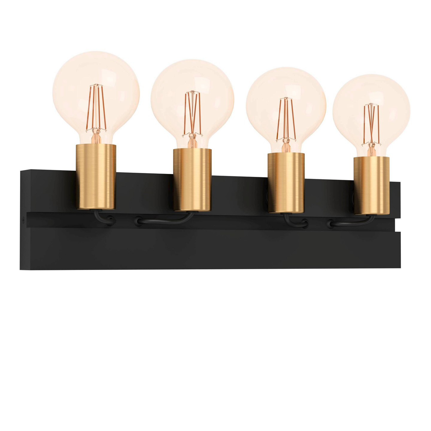 Seinävalaisin EGLO Macchione 4x10W 50x11cm musta/messinki