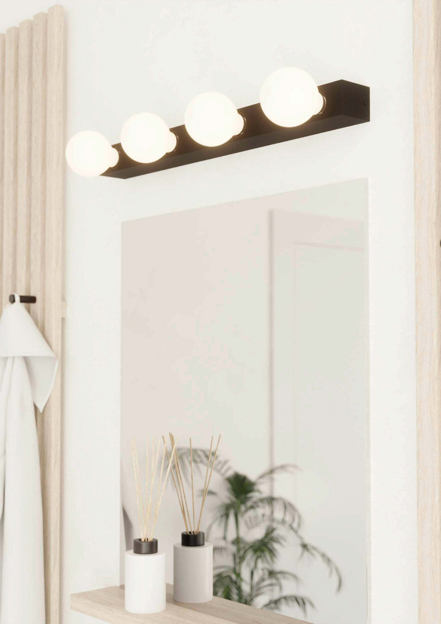 Seinävalaisin EGLO Guanal 4x40W 60x5x6cm musta