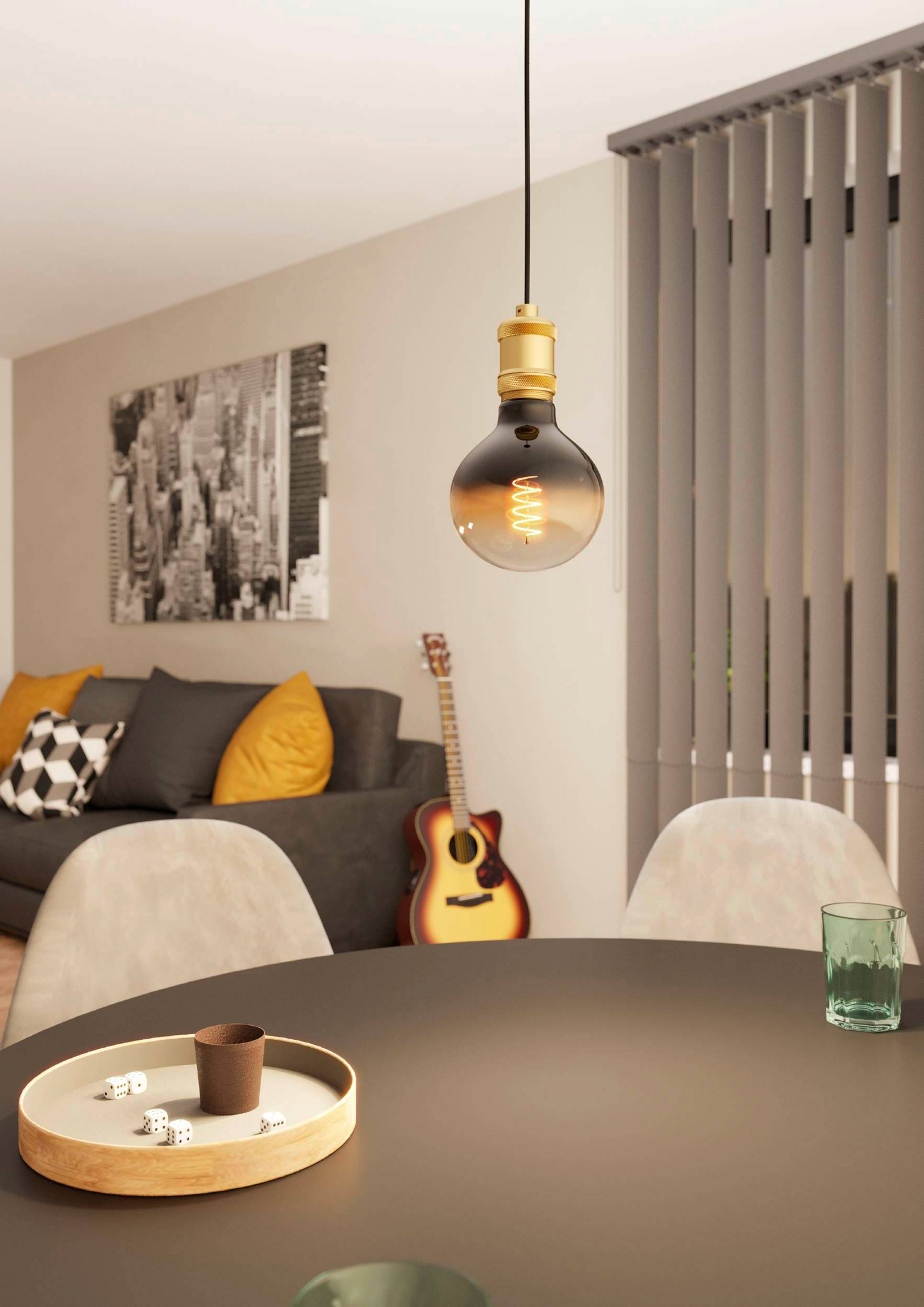 Riippuvalaisin EGLO Yorth 40W 5cm pronssi/musta