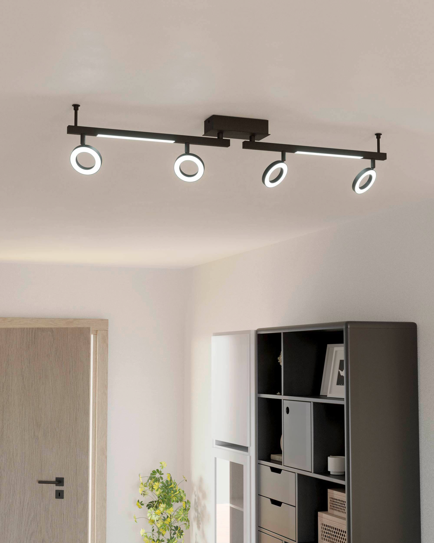 Spottivalaisin EGLO Cardillio 2 led 4-osainen 4x3,2W ja 2x3,3W 98,5x8,5x17,5cm