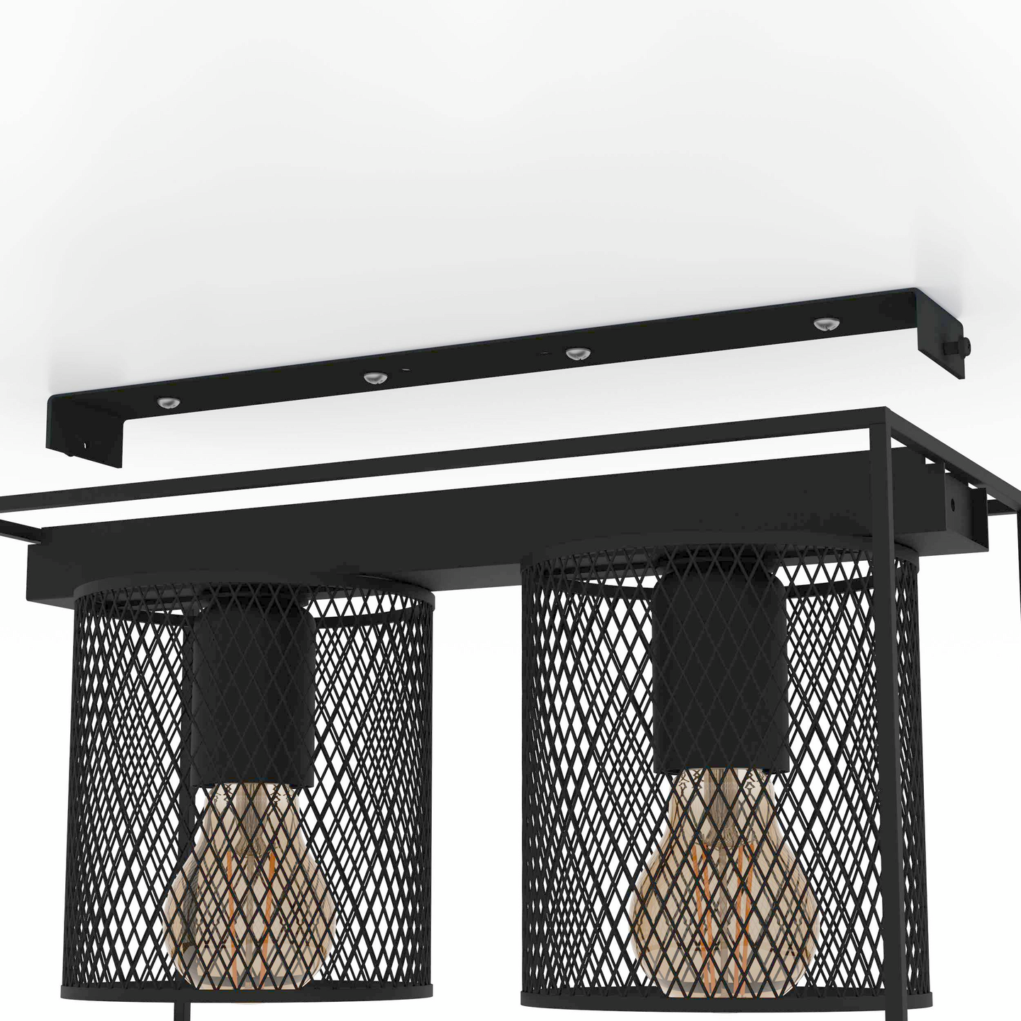 Kattovalaisin EGLO Catterick 2-osainen 2x40W 35x16,5cm musta