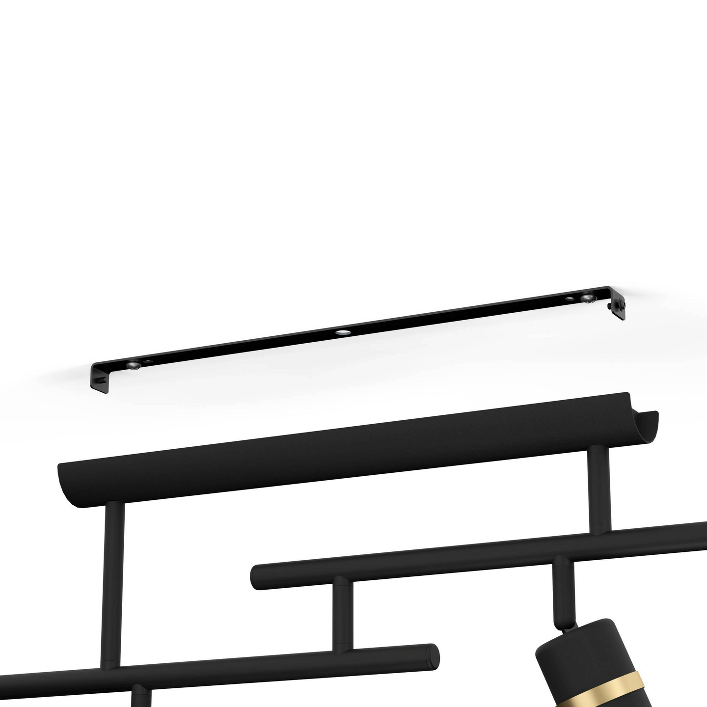 Kattovalaisin EGLO Lurone 4x10W 100x5cm musta/messinki