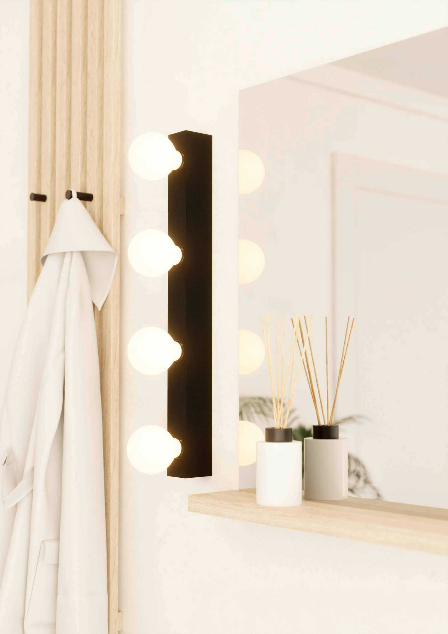 Seinävalaisin EGLO Guanal 4x40W 60x5x6cm musta