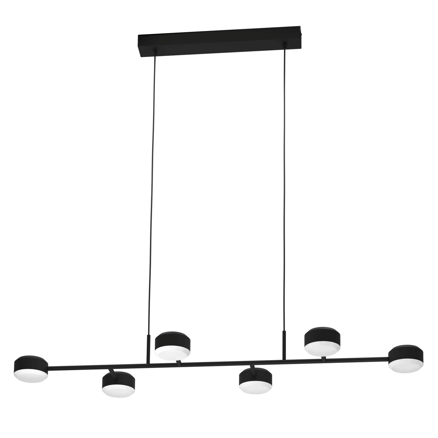 Riippuvalaisin EGLO Clavellina led 6x7W 120x40cm musta/valkoinen