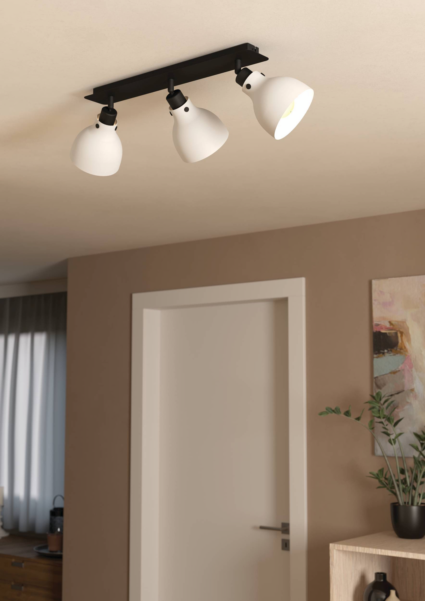 Spottivalaisin EGLO Matlock 3-osainen 3x40W 74x14,5cm harmaa/musta