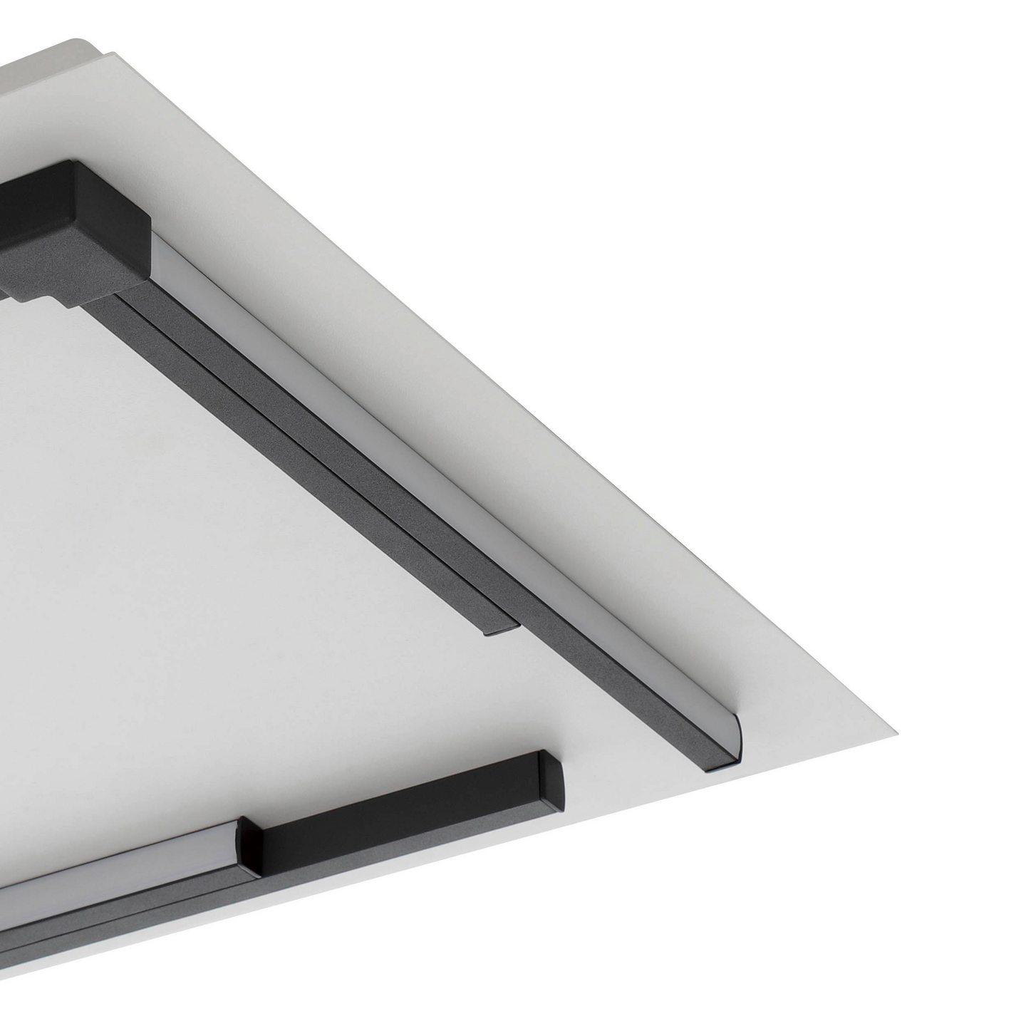 Plafondi EGLO Zampote led 25W 38x38cm valkoinen/musta