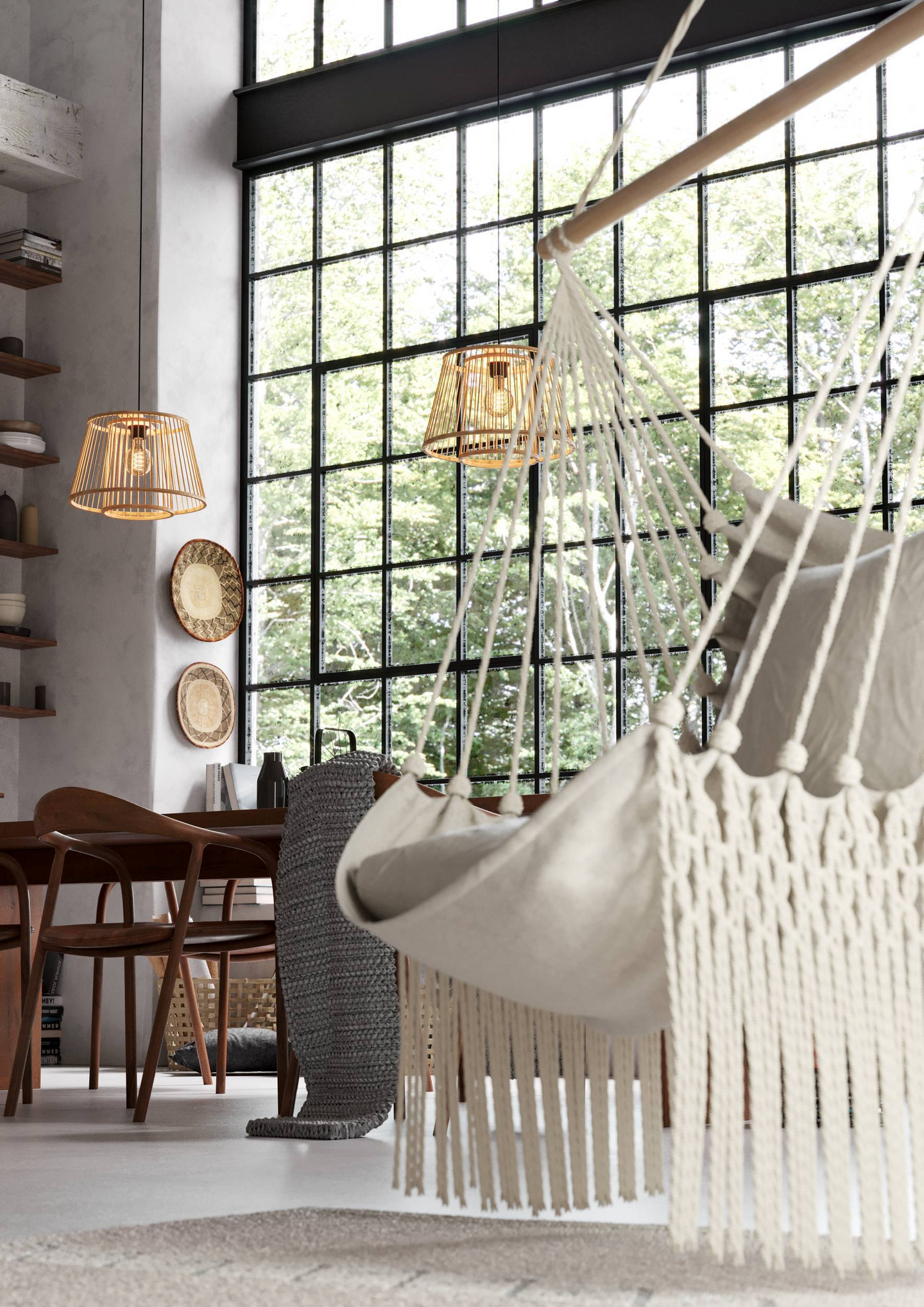 Riippuvalaisin EGLO Hykeham 38cm bambu