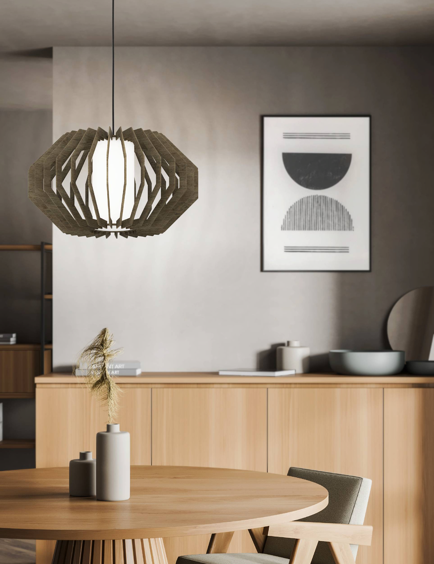 Riippuvalaisin EGLO Rusticaria 40W 45cm ruskea/valkoinen