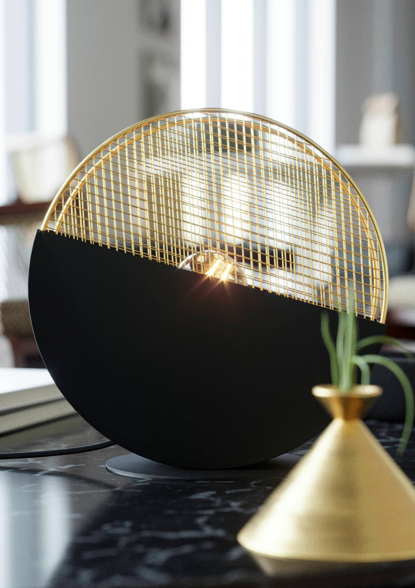 Pöytävalaisin EGLO Mumbles 40W 28x9x28,5cm musta/kulta