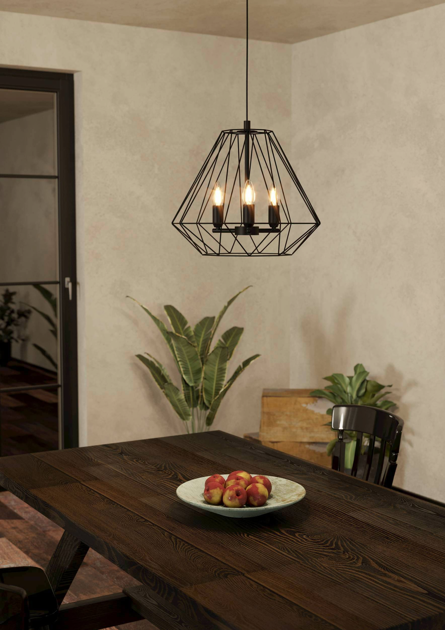 Riippuvalaisin EGLO Tarle 3x40W 44,5cm musta