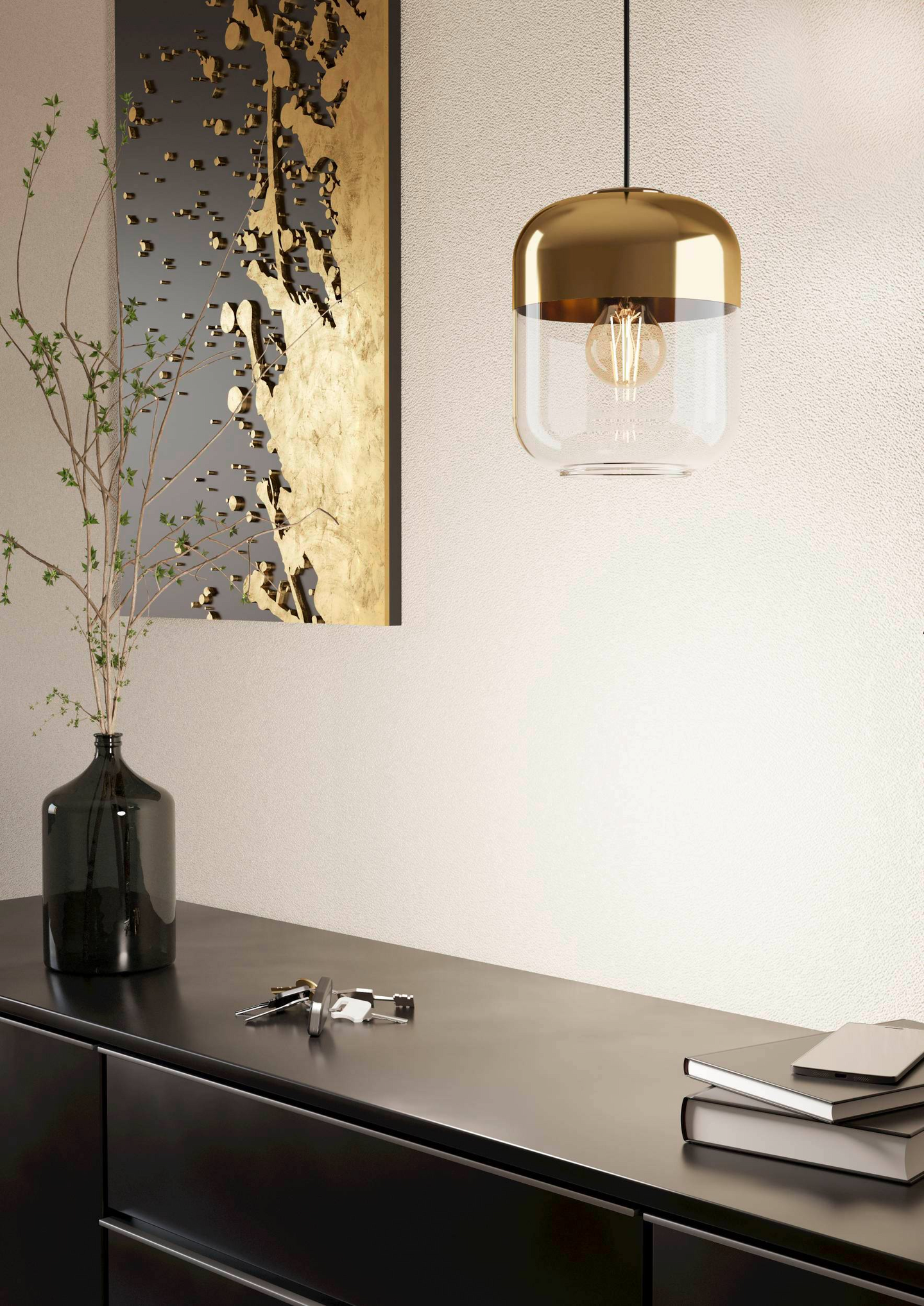 Riippuvalaisin EGLO Maryvilla 40W 17 cm kulta