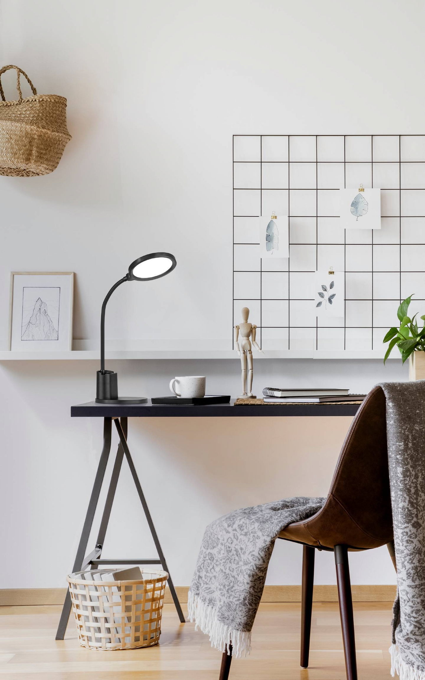 Pöytävalaisin EGLO Brolini led 2,1W 15x55cm musta