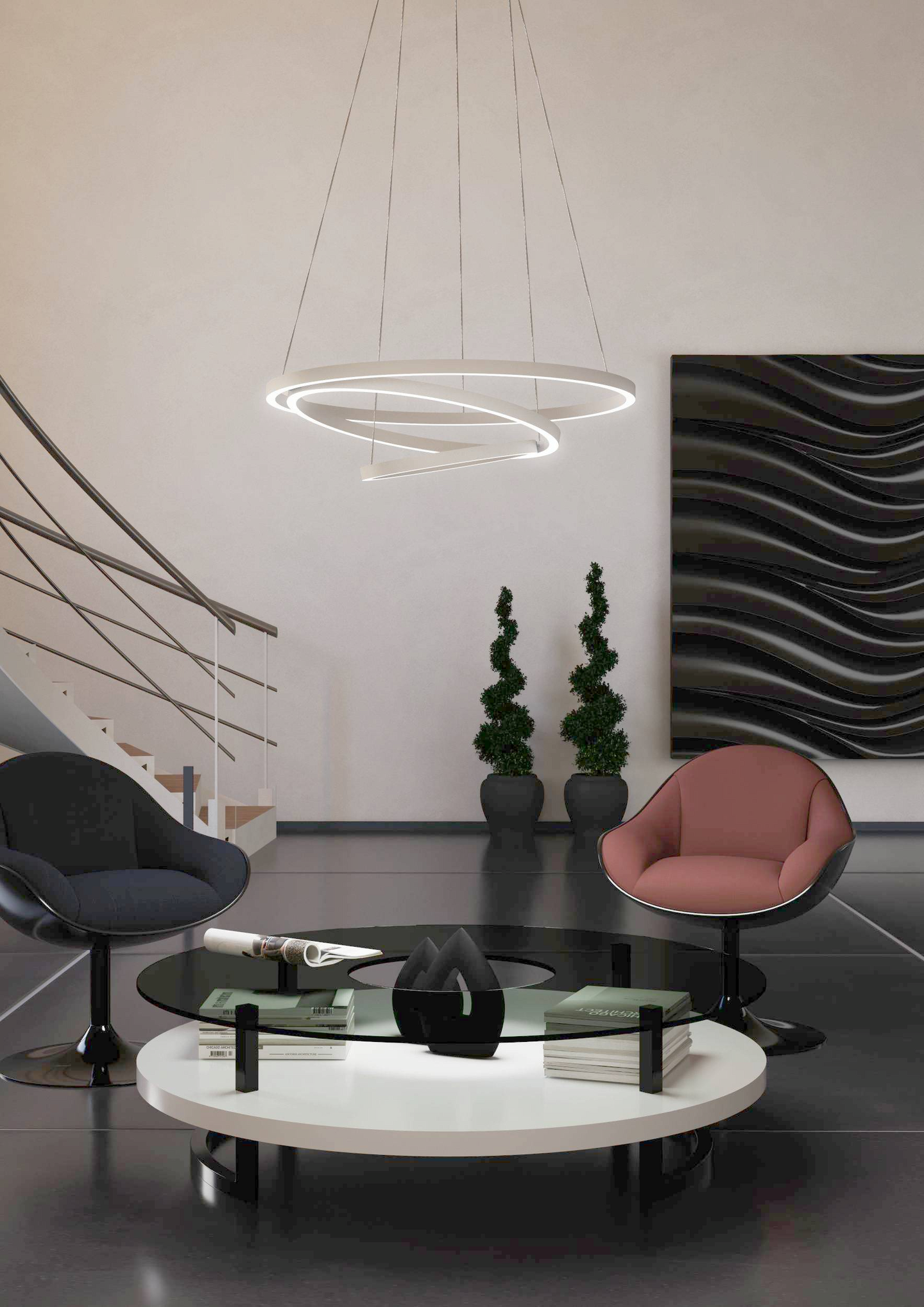 Riippuvalaisin EGLO connect.z Lobinero-Z led 43,2W 58cm valkoinen