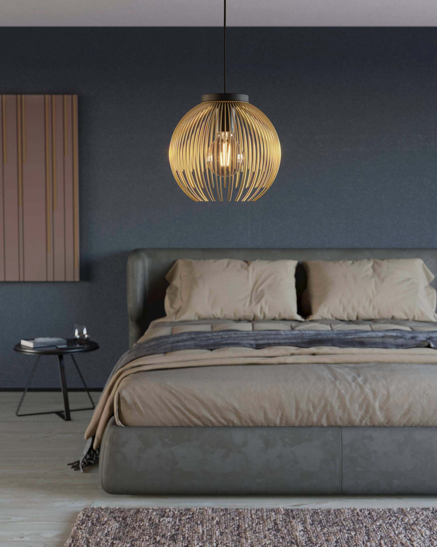 Riippuvalaisin EGLO 40W 23,5cm Venezuela kulta/musta