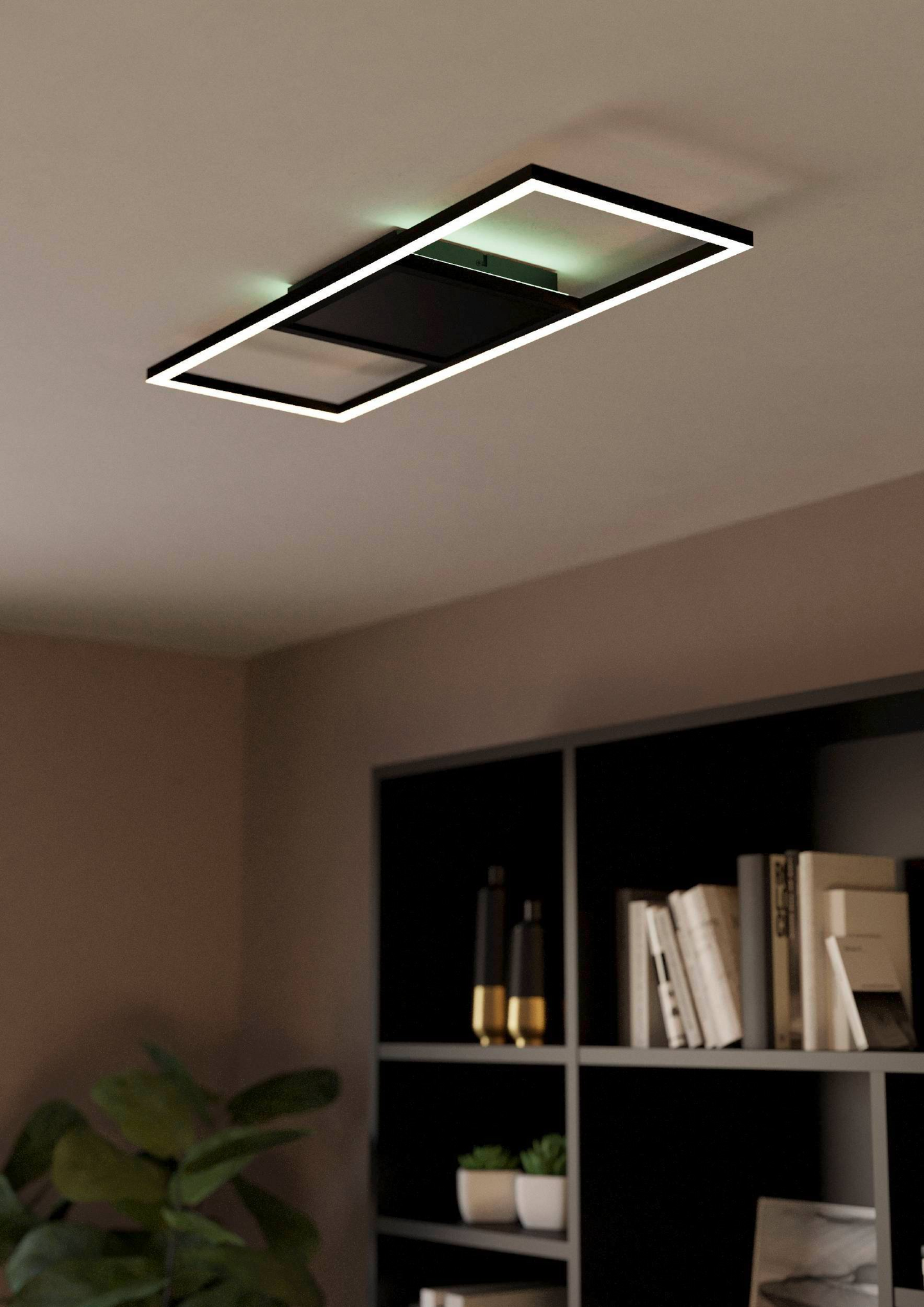 Kattovalaisin EGLO connect.z Calagrano-Z led 21W 64x24x4,5cm musta/valkoinen
