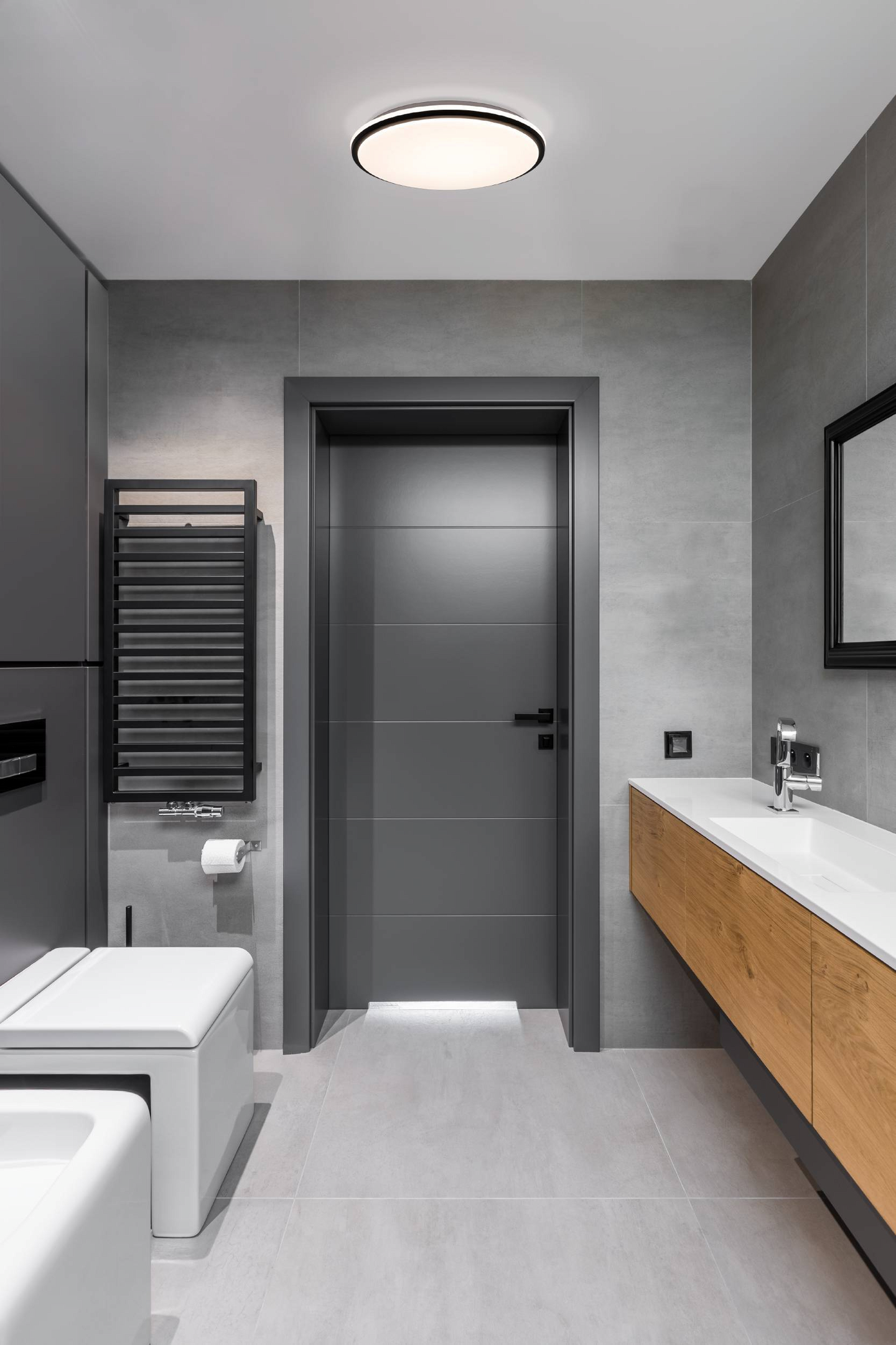 Plafondi EGLO Pinetto 18W 34cm valkoinen/musta