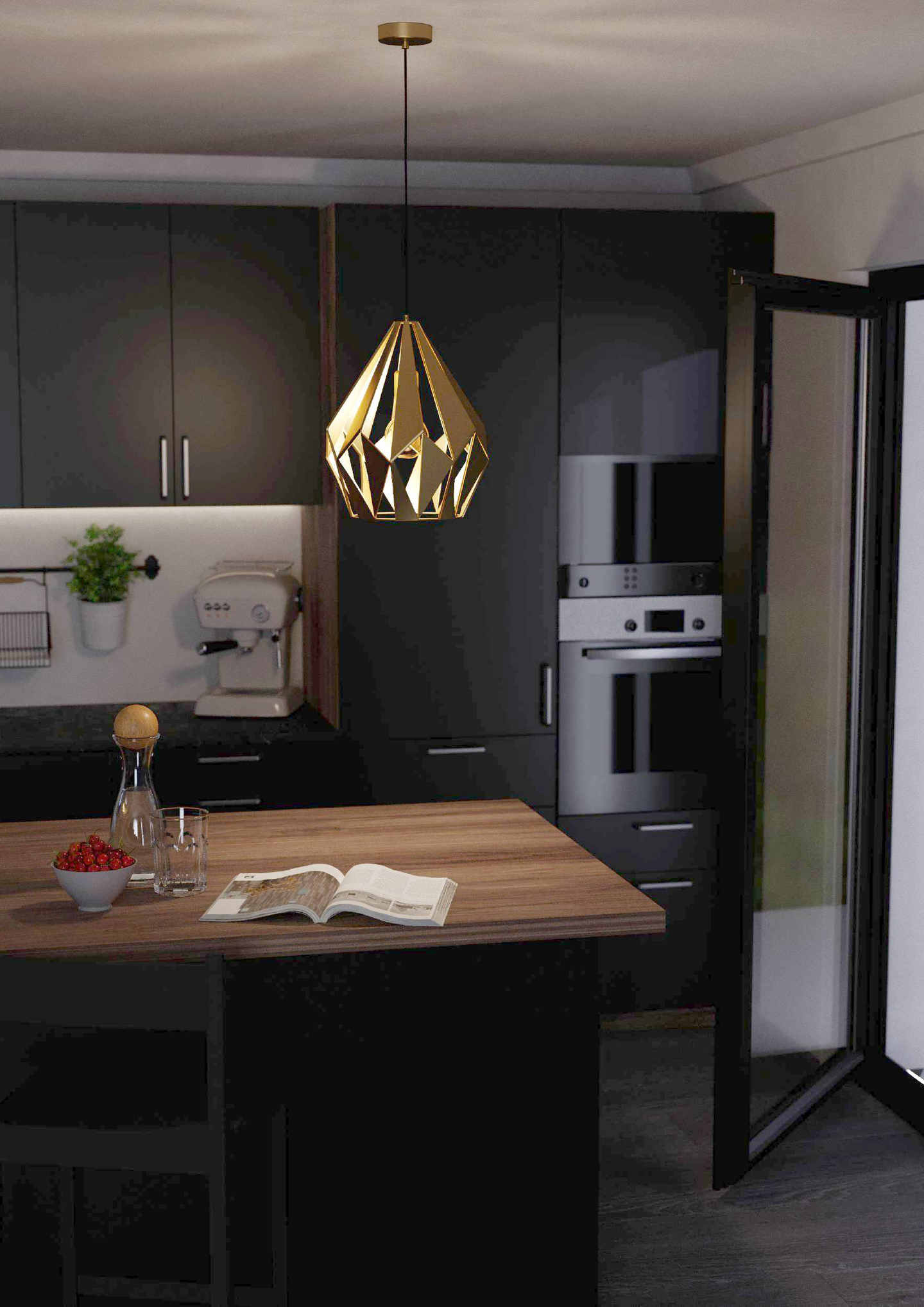 Riippuvalaisin EGLO Carlton 60W 31cm kulta