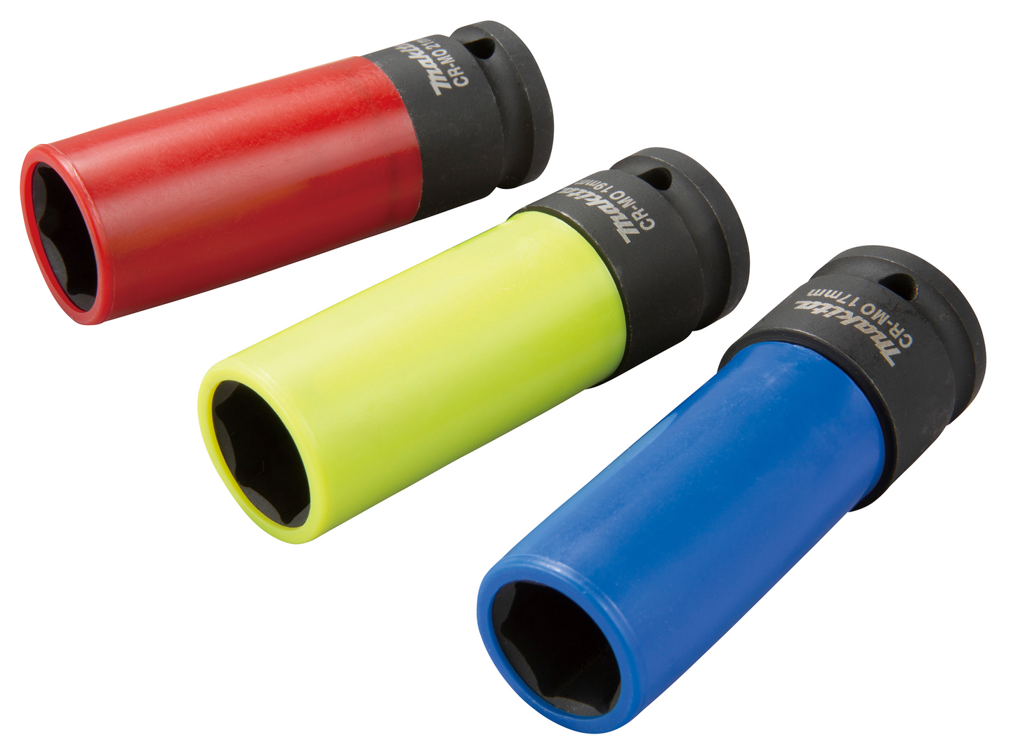 Voimahylsylajitelma Makita 1/2in 86mm muovisuojuksella 3kpl