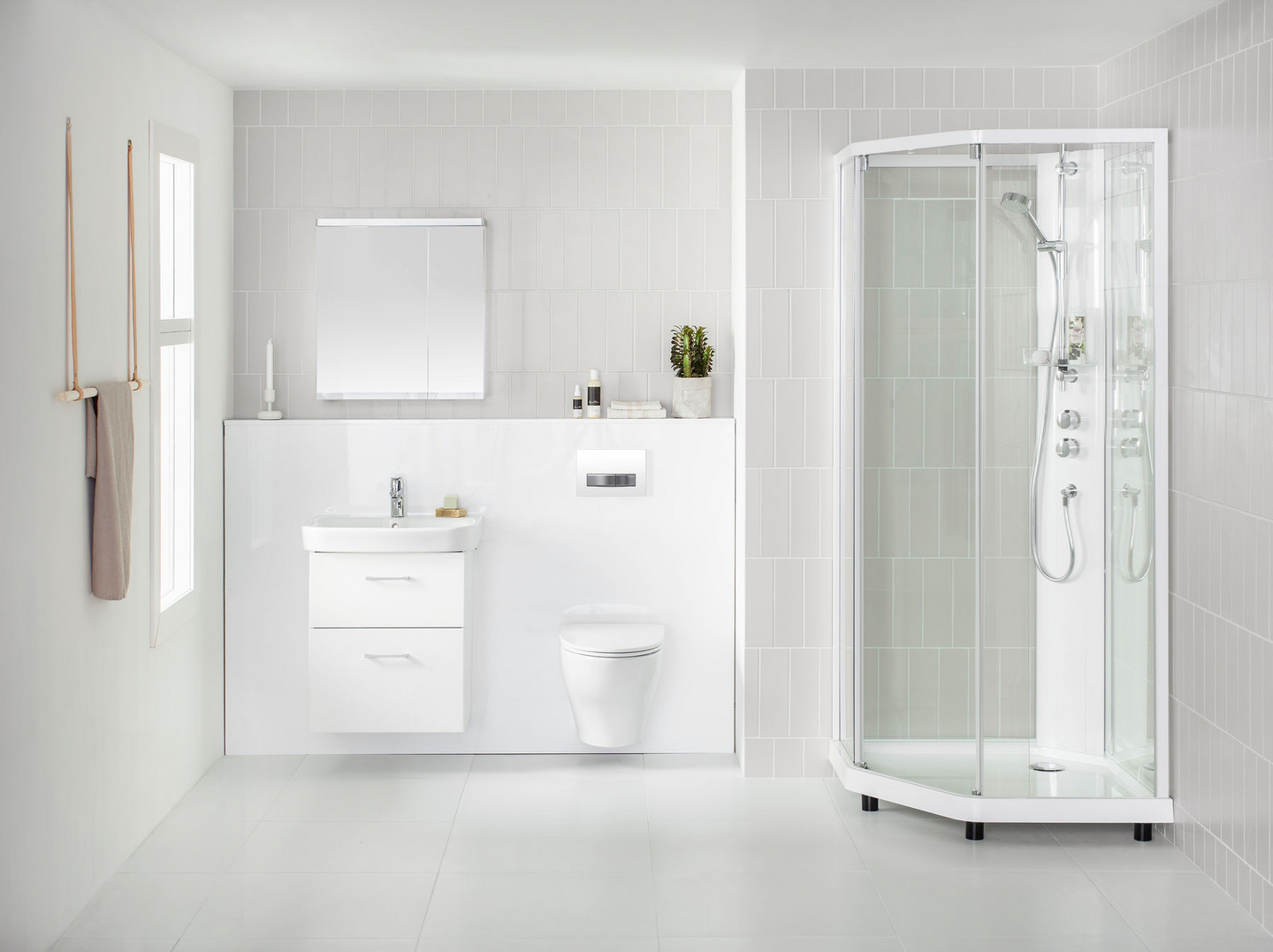 Allaskaappipaketti IDO Glow Square L60 K70,5 S44cm tummanruskea