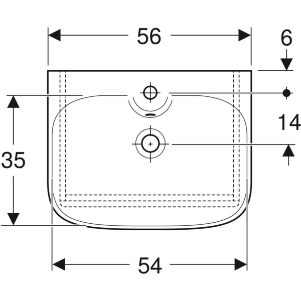 Allaskaappipaketti IDO Glow Square L56 K70,5 S44cm valkoinen