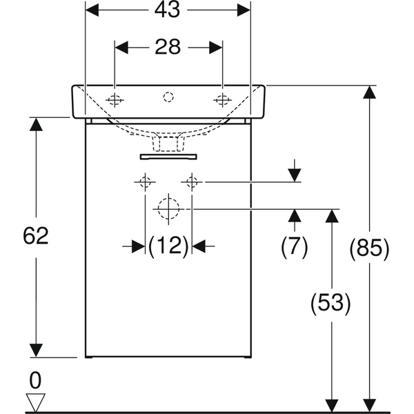 Allaskaappipaketti IDO Glow Square L50 K69,5 S36cm tummanruskea