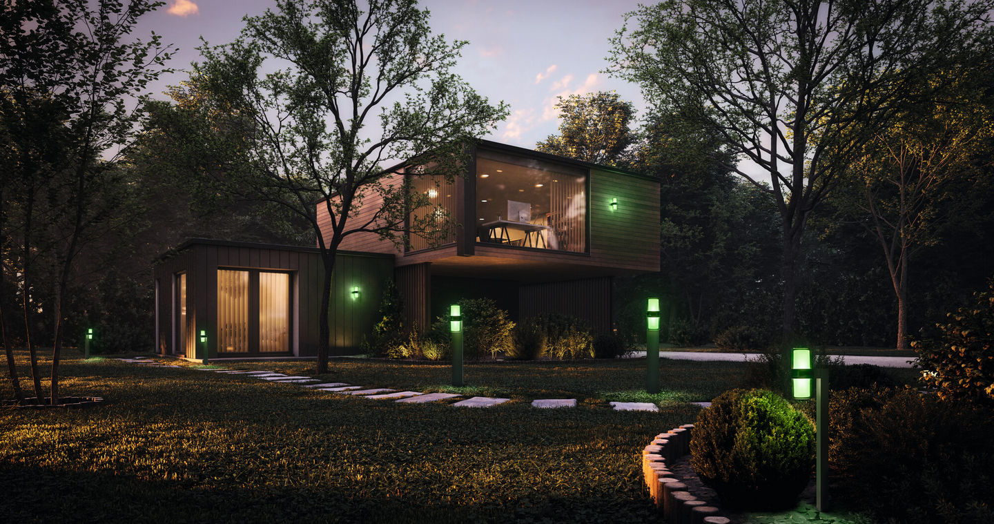 Led-ulkovalaisin LEDVANCE SMART+ WiFi Flare Up Down Wall RGBW 1000lm