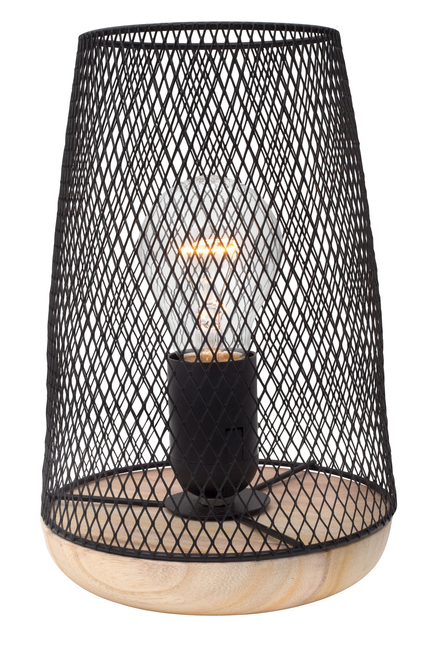 Pöytävalaisin Nova Luce Marco musta 150mm