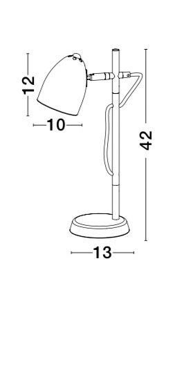 Pöytävalaisin Nova Luce Alina musta E27
