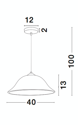 Riippuvalaisin Nova Luce Vinca 400mm