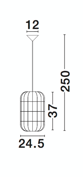 Riippuvalaisin Nova Luce Aurora 245mm