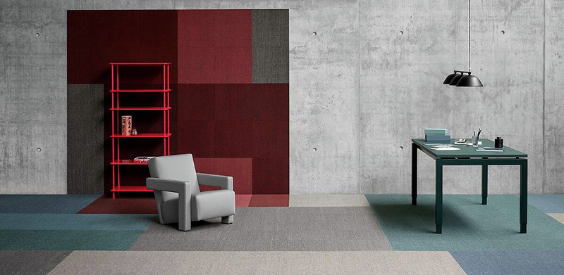 Mattolaatta Ege Reform Flux 48x48cm vaaleanharmaa 18kpl