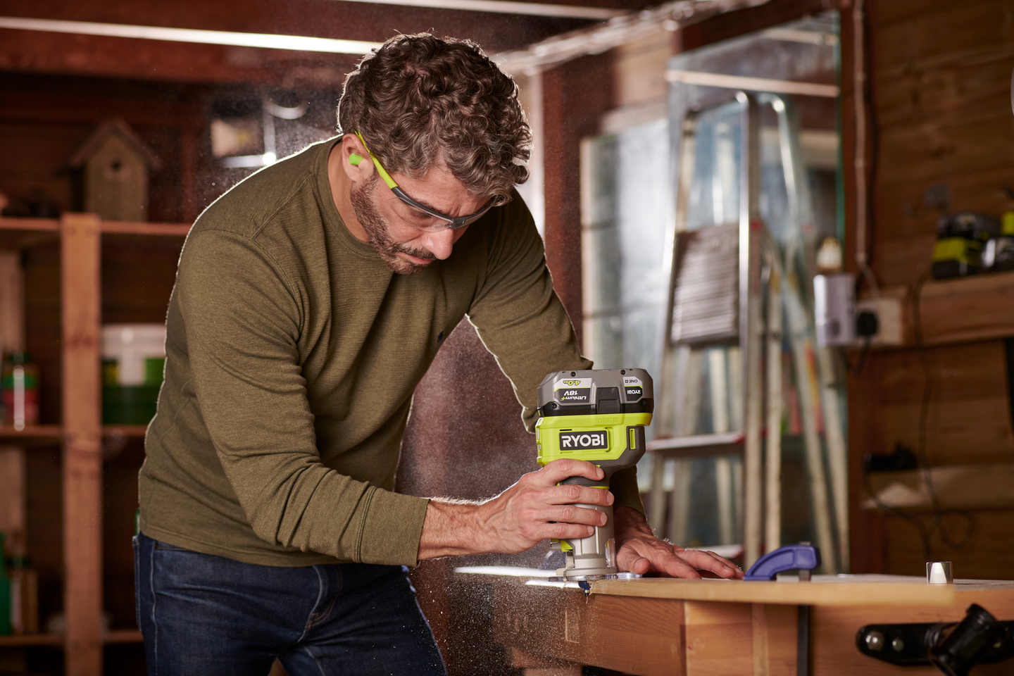 Akkukäsijyrsin Ryobi RTR18-0 18V ONE+ runko