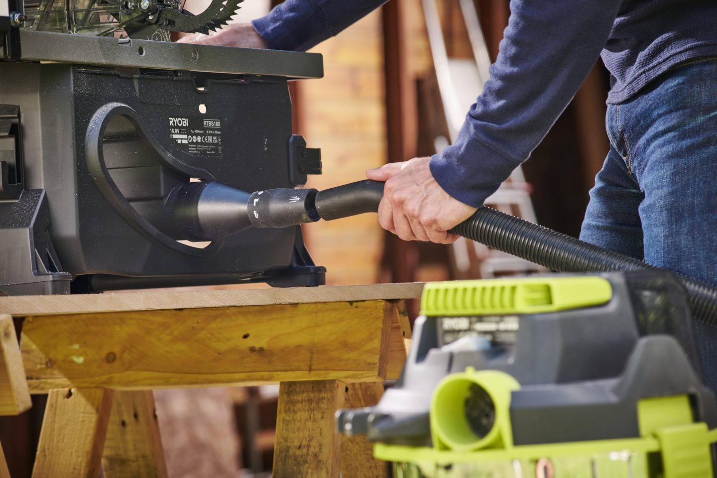 Akkupöytäsaha Ryobi RTBS18X-0 18V ONE+ HP runko