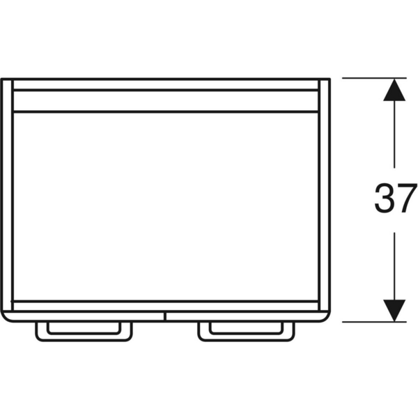 Allaskaappi IDO Glow Square 56cm L50 K62 S37cm tummanruskea kahdella ovella