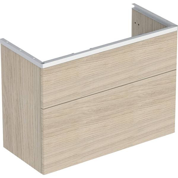 Allaskaappi IDO Glow Square tammi kahdella laatikolla