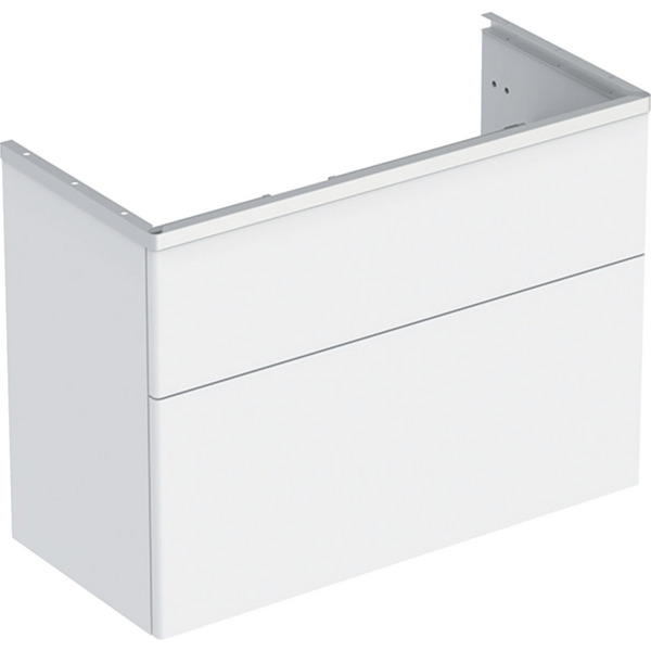 Allaskaappi IDO Glow Square valkoinen kahdella laatikolla