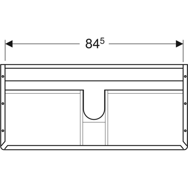 Allaskaappi IDO Glow Square NCS kahdella laatikolla