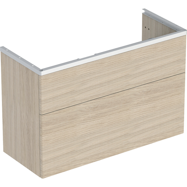 Allaskaappi IDO Glow Square tammi kahdella laatikolla