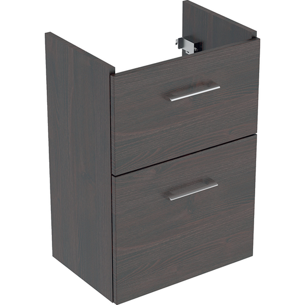 Allaskaappi IDO Glow Square tummanrusk kahdella laatikolla